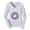 Ladies Long Sleeve Fan Favorite V Neck Tee Thumbnail