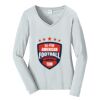 Ladies Long Sleeve Fan Favorite V Neck Tee Thumbnail