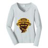 Ladies Long Sleeve Fan Favorite V Neck Tee Thumbnail