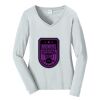 Ladies Long Sleeve Fan Favorite V Neck Tee Thumbnail