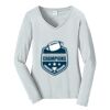 Ladies Long Sleeve Fan Favorite V Neck Tee Thumbnail