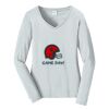 Ladies Long Sleeve Fan Favorite V Neck Tee Thumbnail