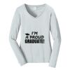 Ladies Long Sleeve Fan Favorite V Neck Tee Thumbnail