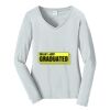 Ladies Long Sleeve Fan Favorite V Neck Tee Thumbnail