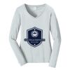 Ladies Long Sleeve Fan Favorite V Neck Tee Thumbnail