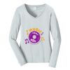 Ladies Long Sleeve Fan Favorite V Neck Tee Thumbnail