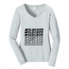 Ladies Long Sleeve Fan Favorite V Neck Tee Thumbnail