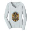 Ladies Long Sleeve Fan Favorite V Neck Tee Thumbnail