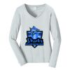 Ladies Long Sleeve Fan Favorite V Neck Tee Thumbnail