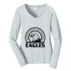 Ladies Long Sleeve Fan Favorite V Neck Tee Thumbnail