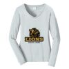 Ladies Long Sleeve Fan Favorite V Neck Tee Thumbnail