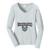 Ladies Long Sleeve Fan Favorite V Neck Tee Thumbnail