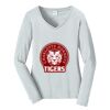 Ladies Long Sleeve Fan Favorite V Neck Tee Thumbnail