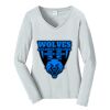 Ladies Long Sleeve Fan Favorite V Neck Tee Thumbnail