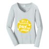 Ladies Long Sleeve Fan Favorite V Neck Tee Thumbnail