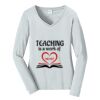 Ladies Long Sleeve Fan Favorite V Neck Tee Thumbnail