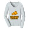 Ladies Long Sleeve Fan Favorite V Neck Tee Thumbnail