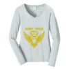 Ladies Long Sleeve Fan Favorite V Neck Tee Thumbnail