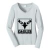 Ladies Long Sleeve Fan Favorite V Neck Tee Thumbnail