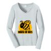 Ladies Long Sleeve Fan Favorite V Neck Tee Thumbnail