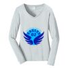 Ladies Long Sleeve Fan Favorite V Neck Tee Thumbnail