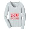 Ladies Long Sleeve Fan Favorite V Neck Tee Thumbnail