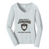 Ladies Long Sleeve Fan Favorite V Neck Tee Thumbnail