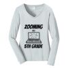 Ladies Long Sleeve Fan Favorite V Neck Tee Thumbnail