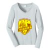 Ladies Long Sleeve Fan Favorite V Neck Tee Thumbnail