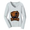 Ladies Long Sleeve Fan Favorite V Neck Tee Thumbnail