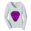 Ladies Long Sleeve Fan Favorite V Neck Tee Thumbnail