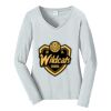 Ladies Long Sleeve Fan Favorite V Neck Tee Thumbnail