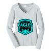 Ladies Long Sleeve Fan Favorite V Neck Tee Thumbnail