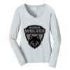 Ladies Long Sleeve Fan Favorite V Neck Tee Thumbnail