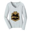 Ladies Long Sleeve Fan Favorite V Neck Tee Thumbnail