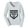 Ladies Long Sleeve Fan Favorite V Neck Tee Thumbnail