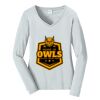 Ladies Long Sleeve Fan Favorite V Neck Tee Thumbnail