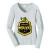 Ladies Long Sleeve Fan Favorite V Neck Tee Thumbnail