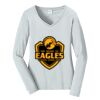 Ladies Long Sleeve Fan Favorite V Neck Tee Thumbnail