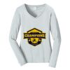 Ladies Long Sleeve Fan Favorite V Neck Tee Thumbnail