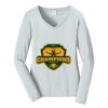 Ladies Long Sleeve Fan Favorite V Neck Tee Thumbnail