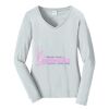 Ladies Long Sleeve Fan Favorite V Neck Tee Thumbnail