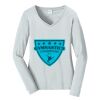 Ladies Long Sleeve Fan Favorite V Neck Tee Thumbnail