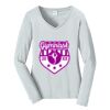 Ladies Long Sleeve Fan Favorite V Neck Tee Thumbnail