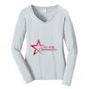 Ladies Long Sleeve Fan Favorite V Neck Tee Thumbnail