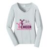 Ladies Long Sleeve Fan Favorite V Neck Tee Thumbnail