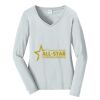 Ladies Long Sleeve Fan Favorite V Neck Tee Thumbnail