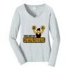 Ladies Long Sleeve Fan Favorite V Neck Tee Thumbnail