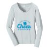 Ladies Long Sleeve Fan Favorite V Neck Tee Thumbnail