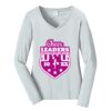 Ladies Long Sleeve Fan Favorite V Neck Tee Thumbnail